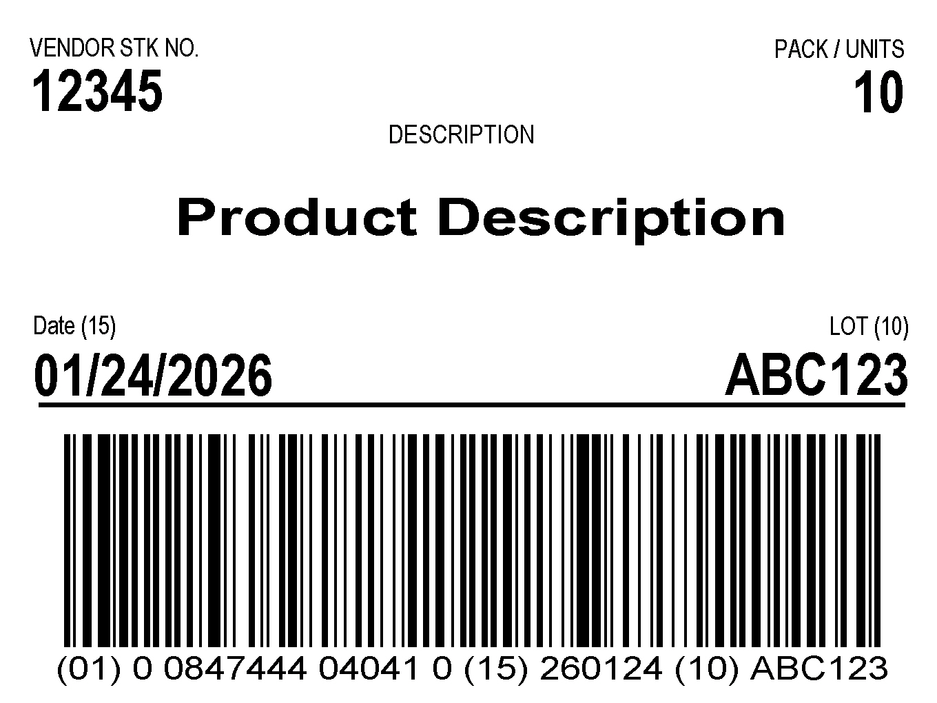 Click to order layout
