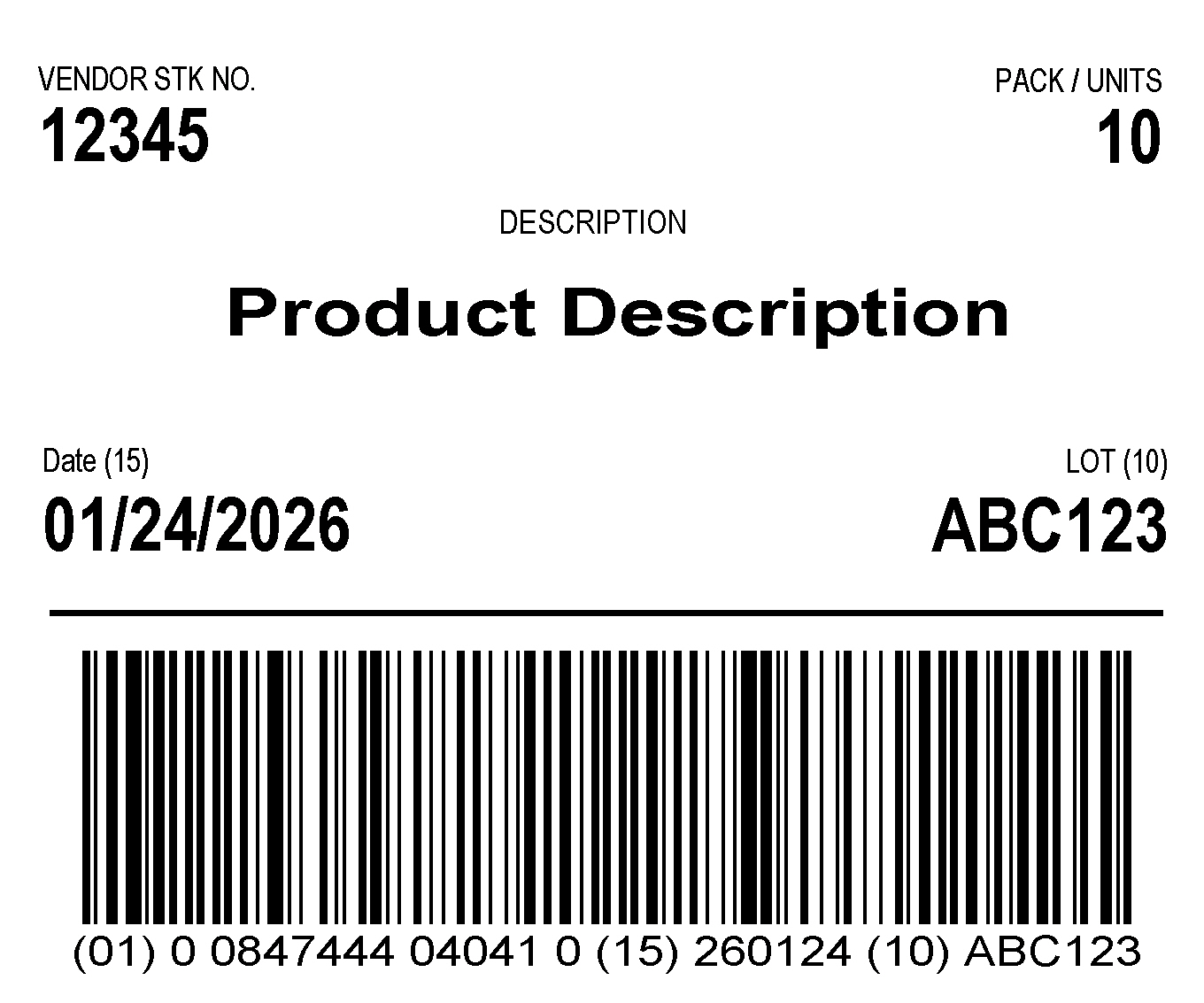 Click to order layout