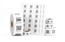 button to view QR barcode label information and order forms