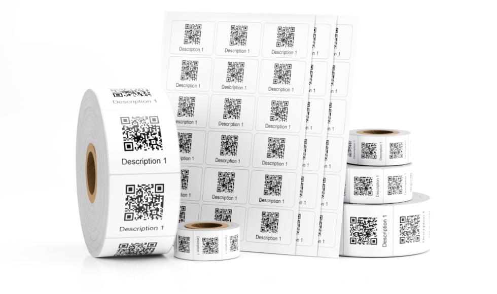 button to view QR barcode label information and order forms